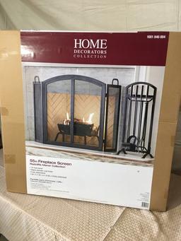 Home Decorators Collection 55 in. Radcliff Manor 3-Panel Fireplace Screen, $80.48 Est. Retail Value