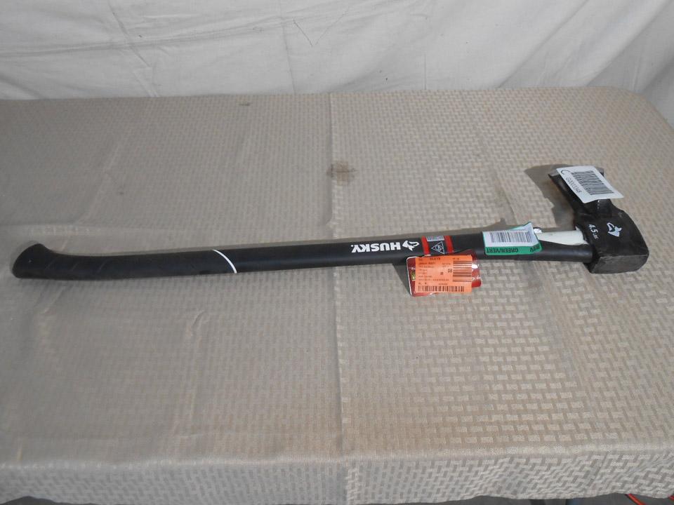 Husky 4.5 lb. Premium Log Splitter with 34 in. Fiberglass Handle, $36.77 Est. Retail Value