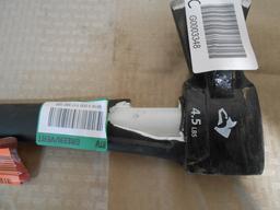Husky 4.5 lb. Premium Log Splitter with 34 in. Fiberglass Handle, $36.77 Est. Retail Value