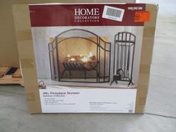 Salishan 3 Panel Fireplace Screen, $45.98 Est. Retail Value