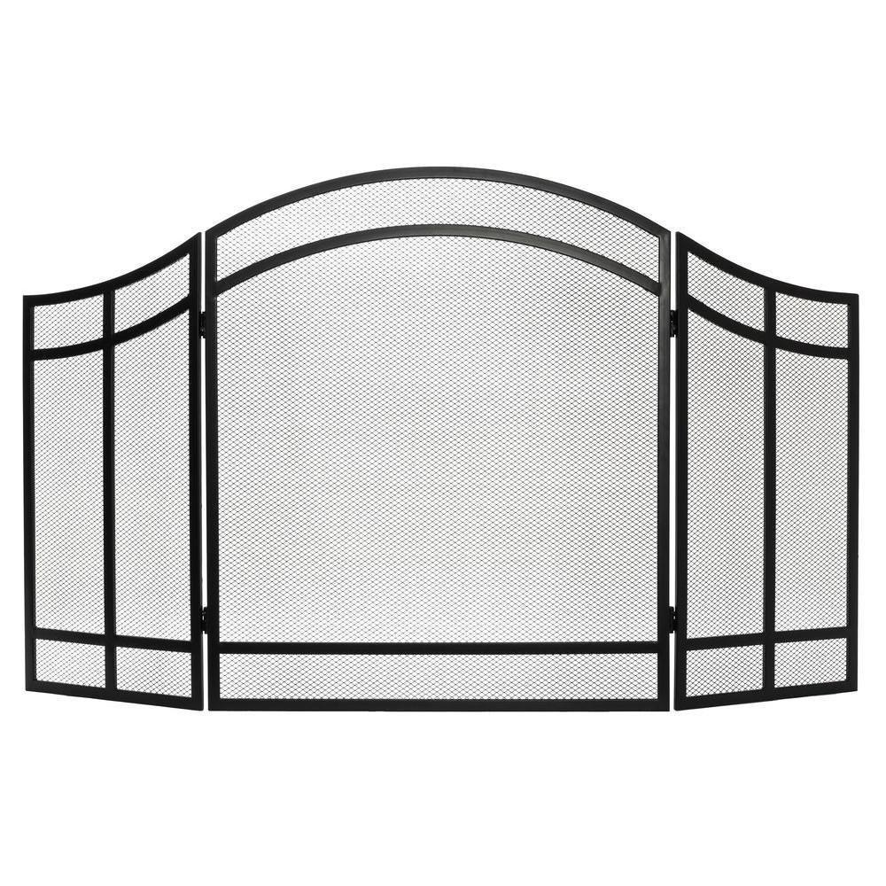 Salishan 3 Panel Fireplace Screen, $45.98 Est. Retail Value