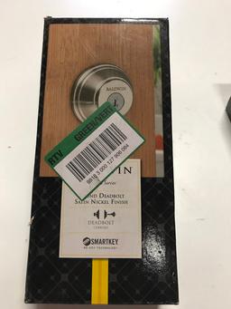 Kwikset Baldwin Prestige 380RDB 15 SM Satin Nickel Single Cylinder Round Deadbolt. $71 MSRP