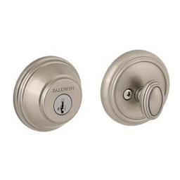 Kwikset Baldwin Prestige 380RDB 15 SM Satin Nickel Single Cylinder Round Deadbolt. $71 MSRP