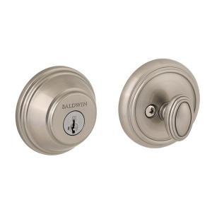 Kwikset Baldwin Prestige 380RDB 15 SM Satin Nickel Single Cylinder Round Deadbolt. $71 MSRP