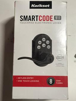 Kwikset 99110-009 SmartCode Electronic Lock with Tustin Lever Featuring SmartKey. $137 MSRP