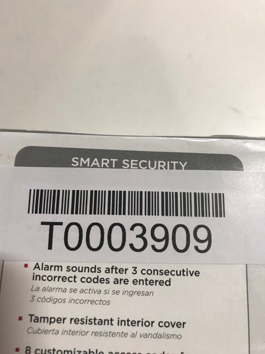 Kwikset 99110-009 SmartCode Electronic Lock with Tustin Lever Featuring SmartKey. $137 MSRP