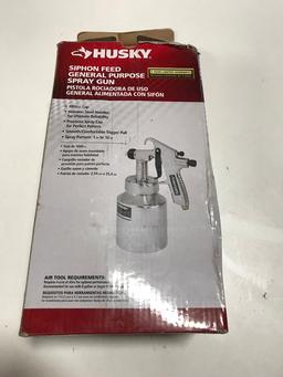 Husky Siphon Feed General Purpose Spray Gun. $46 MSRP
