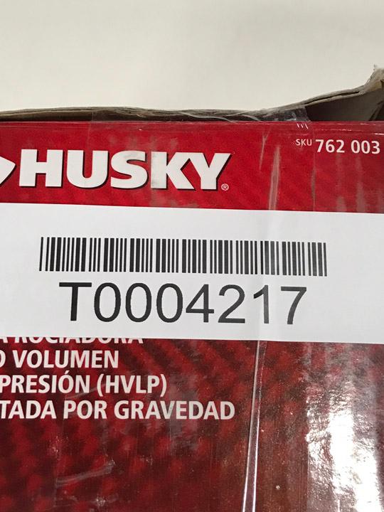 Husky Siphon Feed General Purpose Spray Gun. $46 MSRP