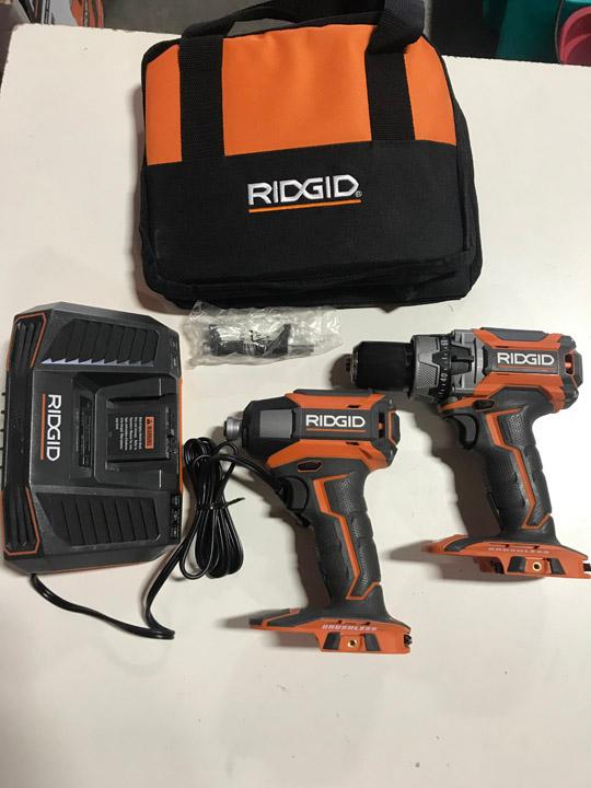 RIDGID 18-Volt Lithium-Ion Cordless Brushless Hammer Drill & Impact Driver. $321 MSRP