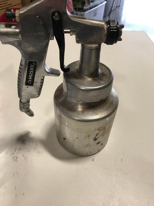 Husky Siphon Feed General Purpose Spray Gun. $46 MSRP