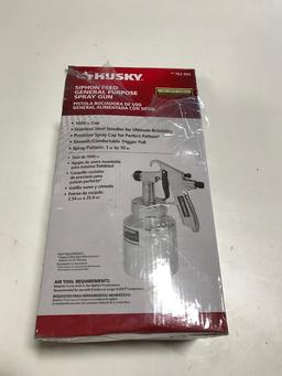 Husky Siphon Feed General Purpose Spray Gun. $46 MSRP