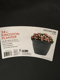 Garden by Artech KR24ABG-ERSC24 24 in. Resin Barcelona Planter - Antique Bronze. $81 MSRP