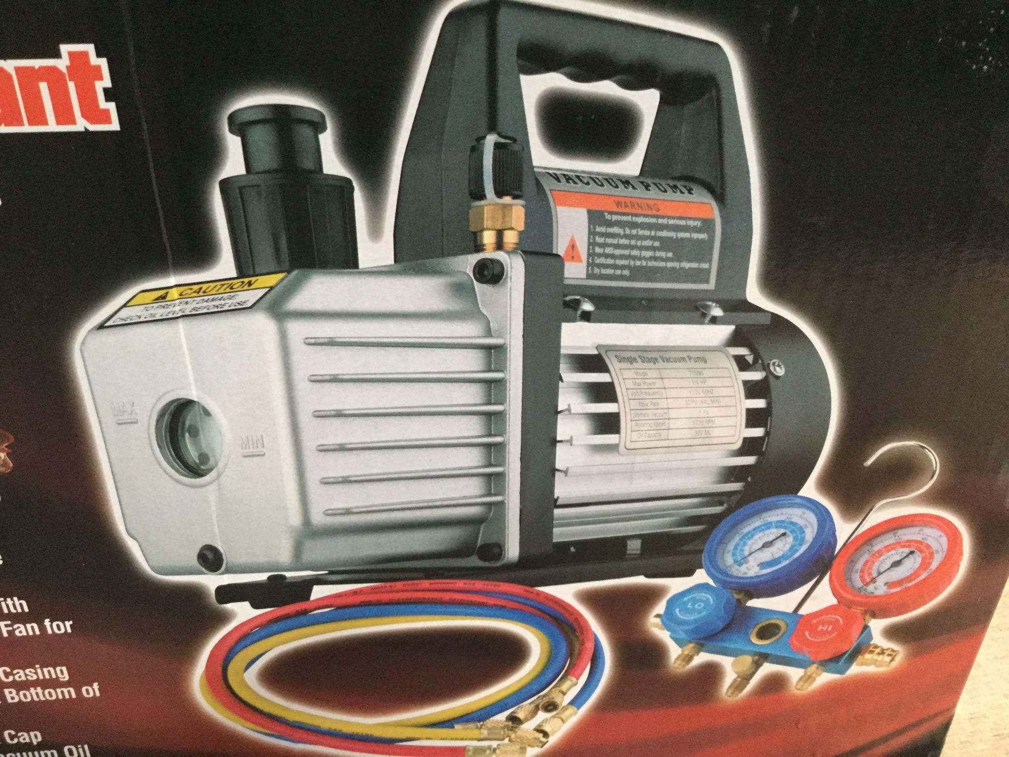 XtremepowerUS 3CFM 1/4HP Air Vacuum Pump,$127 MSRP