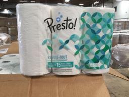 Presto! Flex-a-Size Paper Towels, Huge Roll, 12 Count, MSRP $26.00