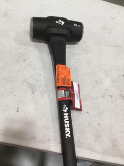 Husky 16 lb. Sledge Hammer with 34 in. Fiberglass Handle - $17.98 MSRP