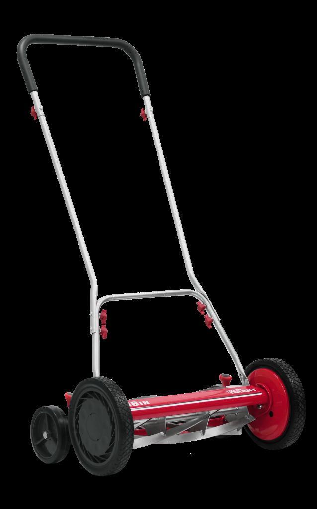 Hyper Tough 1816-18HT 18-Inch 5-Blade Push Reel Lawn Mower/ Spalding Rookie Gear Basketball Combo