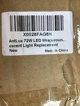AntLux 72W LED Wraparound Light 4FT LED Office Lights Ceiling 400K