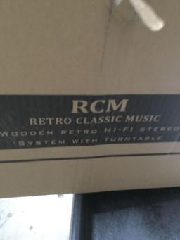 Rcm Nostalgic Wooden 7in1 Wireless Vinyl Record Player Music System with Built-in Stereo$139.99 MSRP