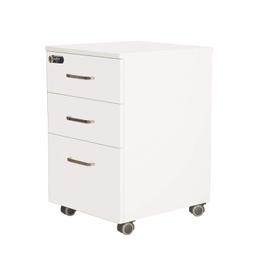 Mobile File Cabinet 3 Drawer Wood Filing Cabinet on Brake Wheels Under Desk Office File Cabinets