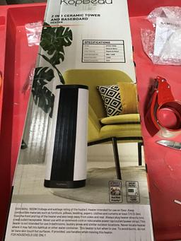 KopBeau Space Heater, 1500W Ceramic Tower Heaters Indoor Portable with Remote - $75.99 MSRP