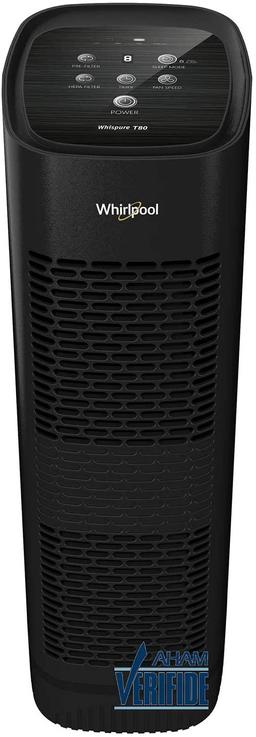 Whirlpool Whispure WPT80B, True HEPA Purifier, Activated Carbon Advanced Anti-Bacteria, Ideal for Al
