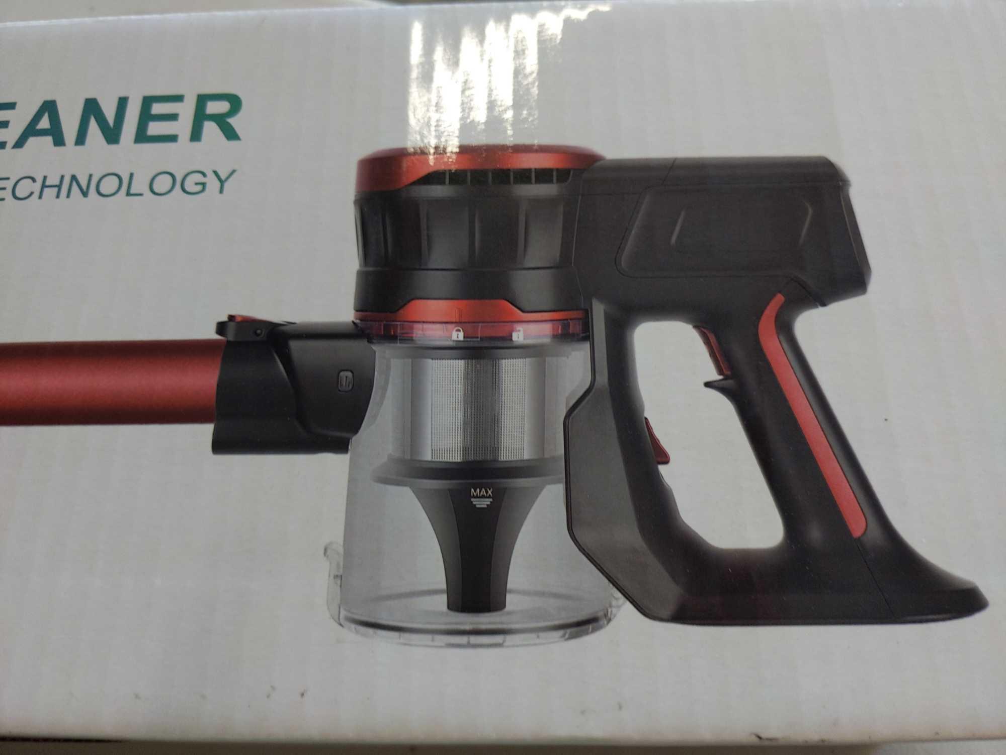 MOOSOO K17 Cordless Stick Vacuum Cleaner - Red