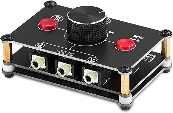 Nobsound Little Bear MC102 Mini 2(1)-IN-1(2)-Out 3.5 mm Stereo Audio Switcher Passive Selec $25 MSRP