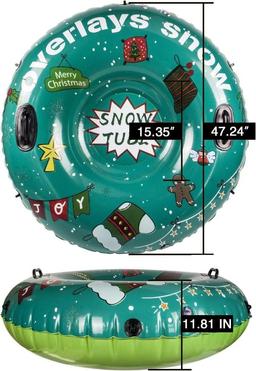 Snow Tube Inflatable Snow Sled for Kids