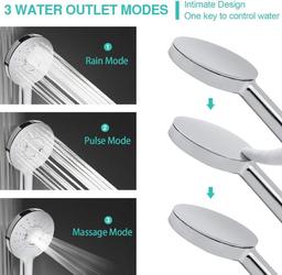 Shower head with hose 1.5 m, hand shower with