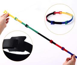 M2xcec Velcro Cable Ties Set, 100 Pcs, 6 Colors