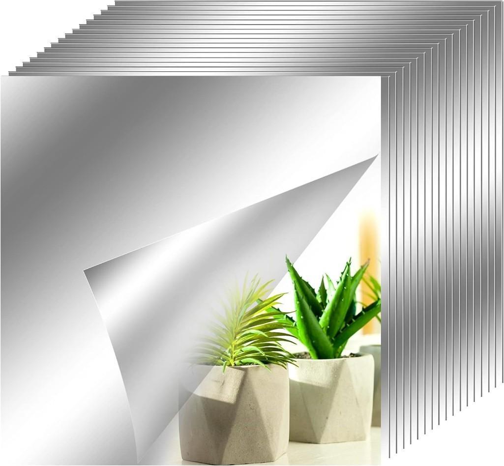 axuanyasi 18 x Self-Adhesive Mirror Tiles