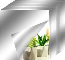 axuanyasi 18 x Self-Adhesive Mirror Tiles