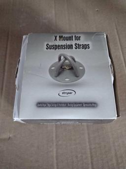 STRYSER Wall Ceiling Mount in X (Silver 4 Holes)