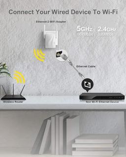 BrosTrend 1200Mbit/s WLAN Bridge, LAN to WLAN