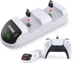 Lunriwis PS5 Controller charging station, security chip protection, quick charging with LED display