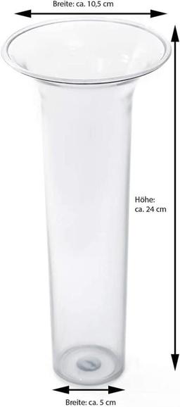Floor Vase Insert 24x10.5 Topaz