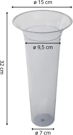 Plastia Floor Vase Insert for Flower Vases