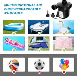Gmasiou Electric Air Pump, Portable Inflator