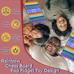 XXL POP GAME ZAPPEL THOUTES, Rainbow Chess Board