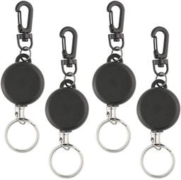 TUPARKA 4Pcs Retractable Key Chain Heavy Duty