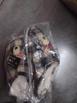KuaiLu Womens Cozy Memory Foam Slippers, Ladies Plaid House Slippers, Size 5 US