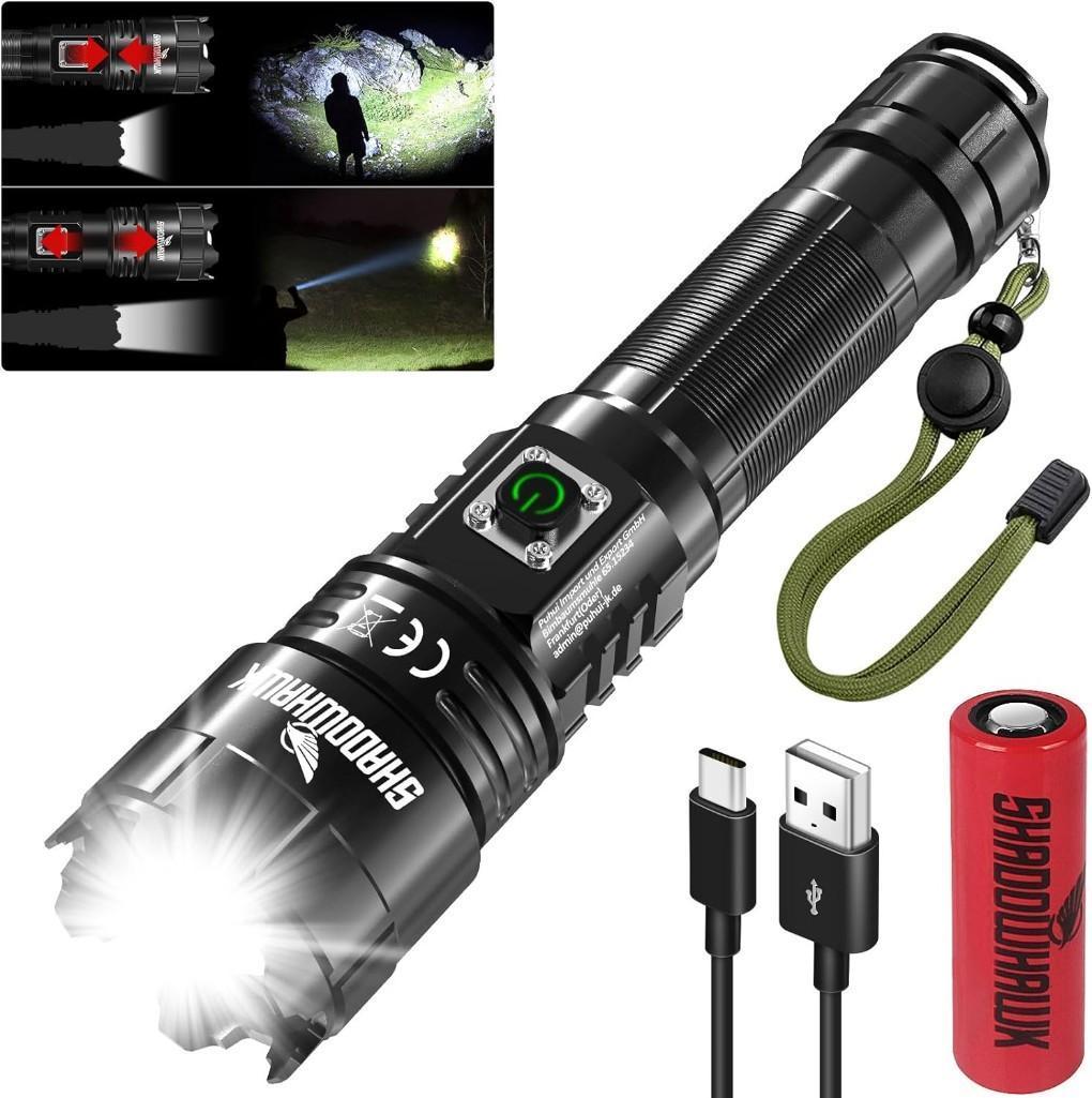 Shadowhawk LED Torch Rechargeable Extremely