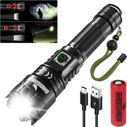 Shadowhawk LED Torch Rechargeable Extremely
