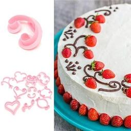 LIHAO Fondant Cookie Cutters 60 Pieces Cake Decoration Set Ejector Baking Modelling Tool