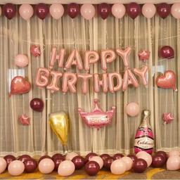 M2xcec 16" Foil Alphabet Balloon F in Pink