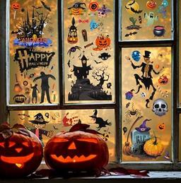 Oledank 9 Sheets Halloween Decor Stickers 120 Pcs