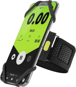 BONE Run Tie Running Armband Phone Holder, Black
