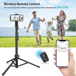JOILCAN 142 cm Mobile Phone Tripod for Smartphone