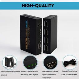 NIERBO HDMI Splitter 1 in 4 Out HDMI Verteiler