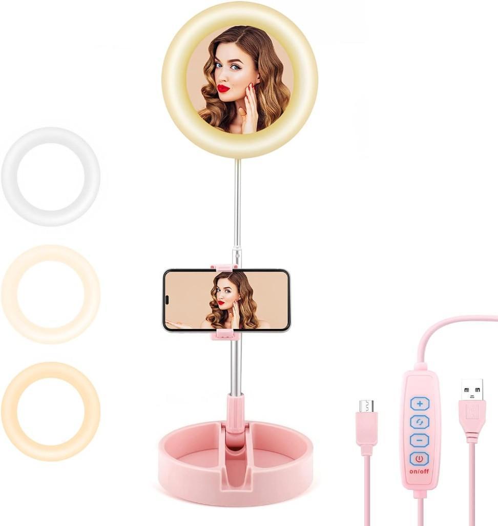 Hicoosee Portable Ring Light Integrated LiveLight